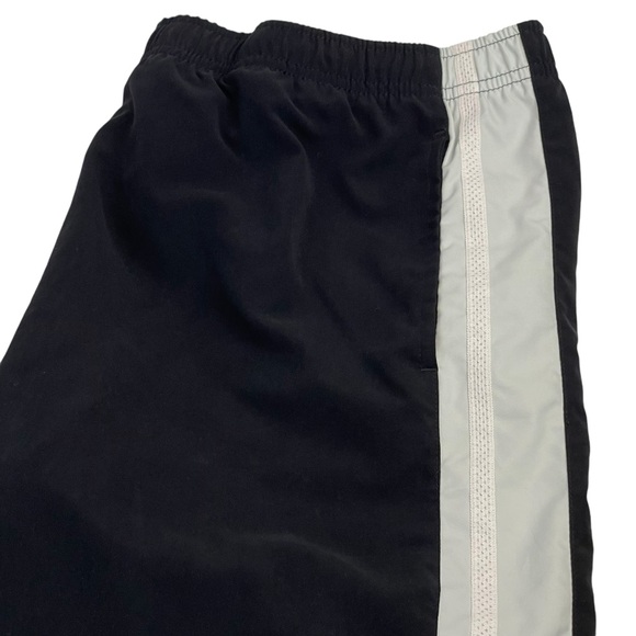 Nike Womens Warm Up Track Pants Large 12-14 Black Stripe Drawstring Pockets - Picture 7 of 16